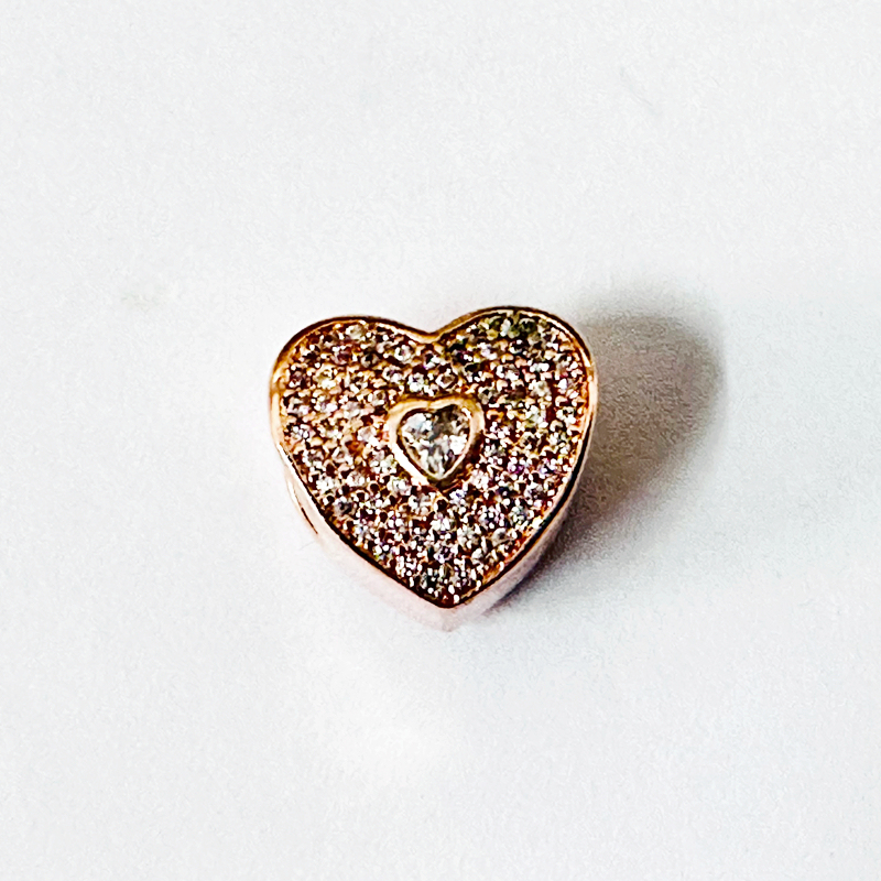 pandora 925 ale rose gold bracelet charm bead ale r met