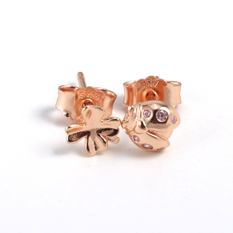pandora rose studs earrings