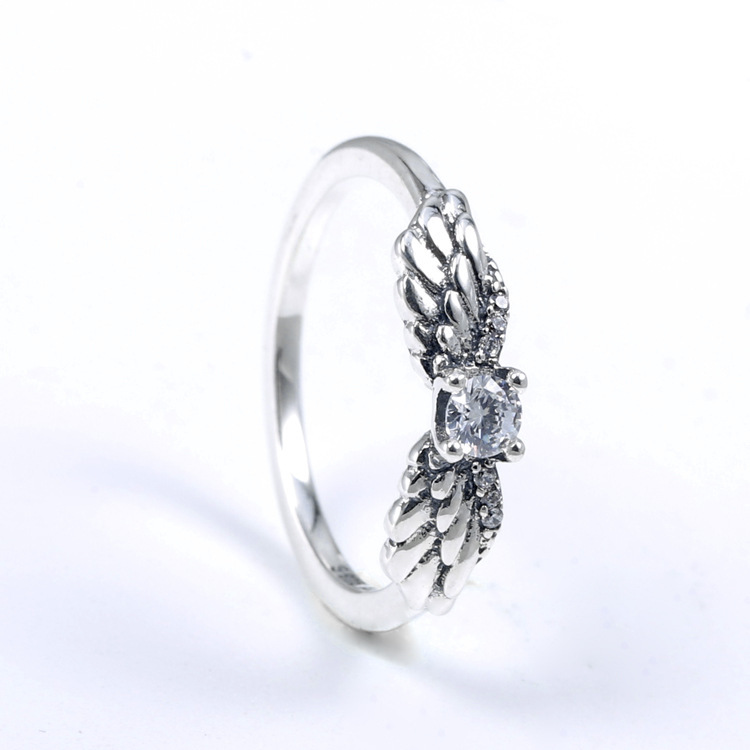 PANDORA SPARKLING ANGEL WINGS RING S925 ALE STERLING SILVER