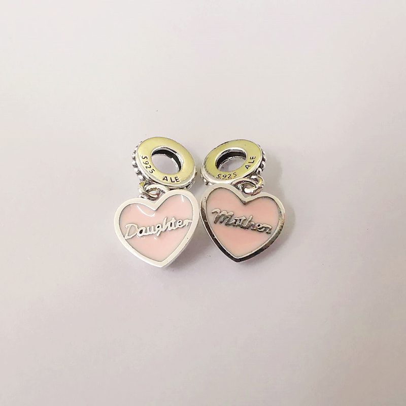 pandora mother & daughter always there hearts charm