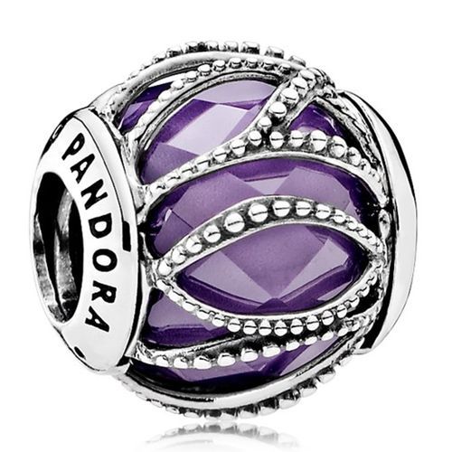 Pandora Purple Intertwining Radiance Charm Silver S925 ALE
