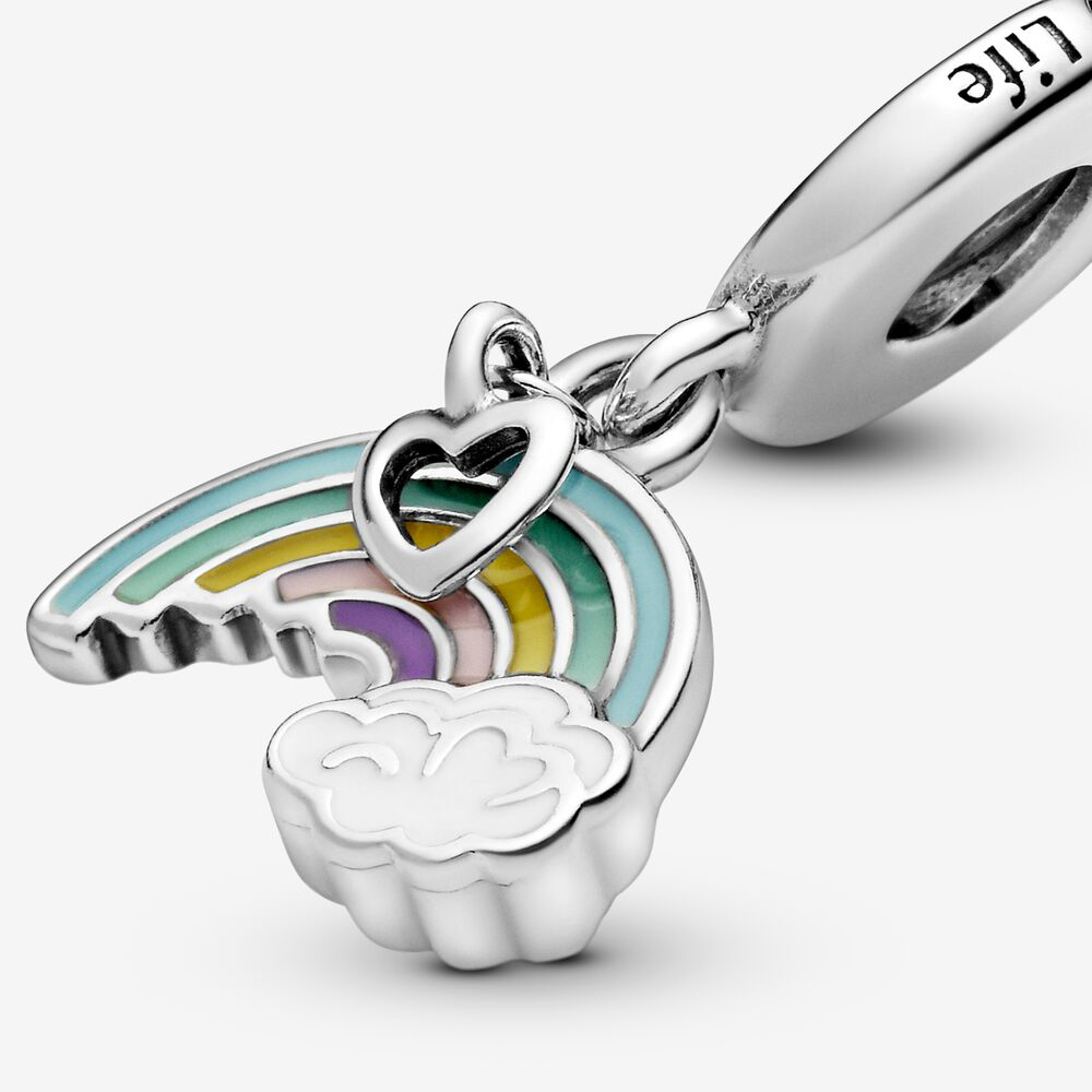 pandora s925 ale silver rainbow necklace