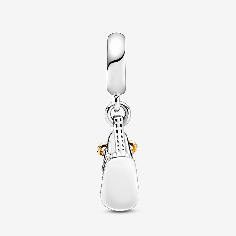 pandora charms silver and gold baby bootie/shoe