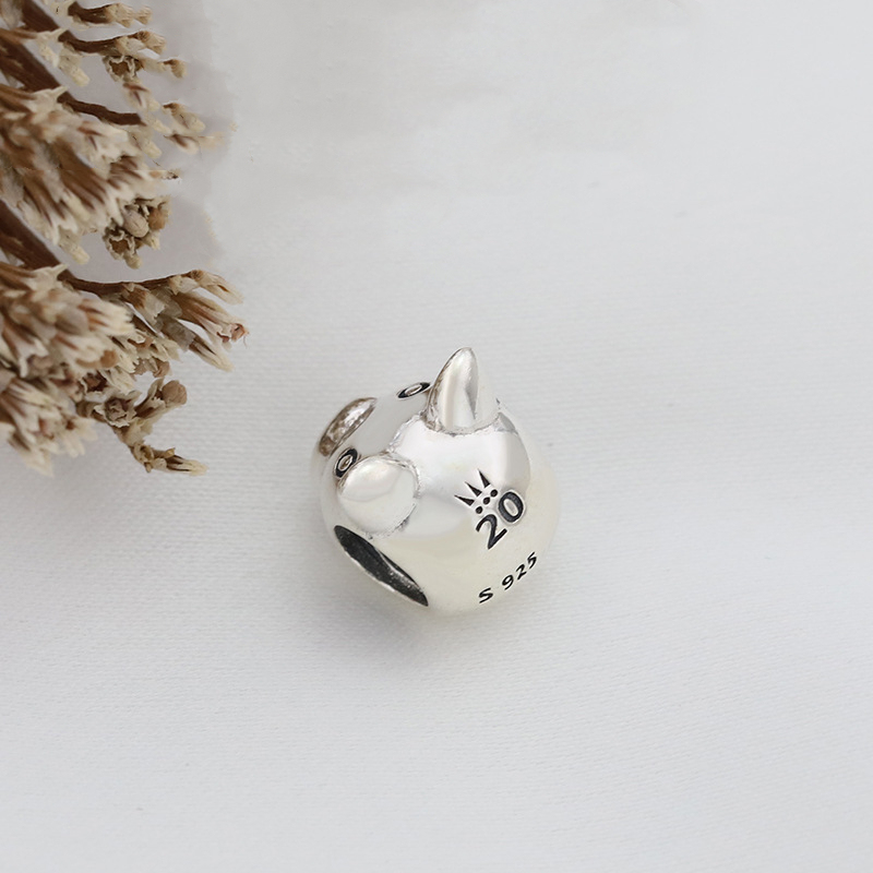 pandora 925 sterling silver charm pig