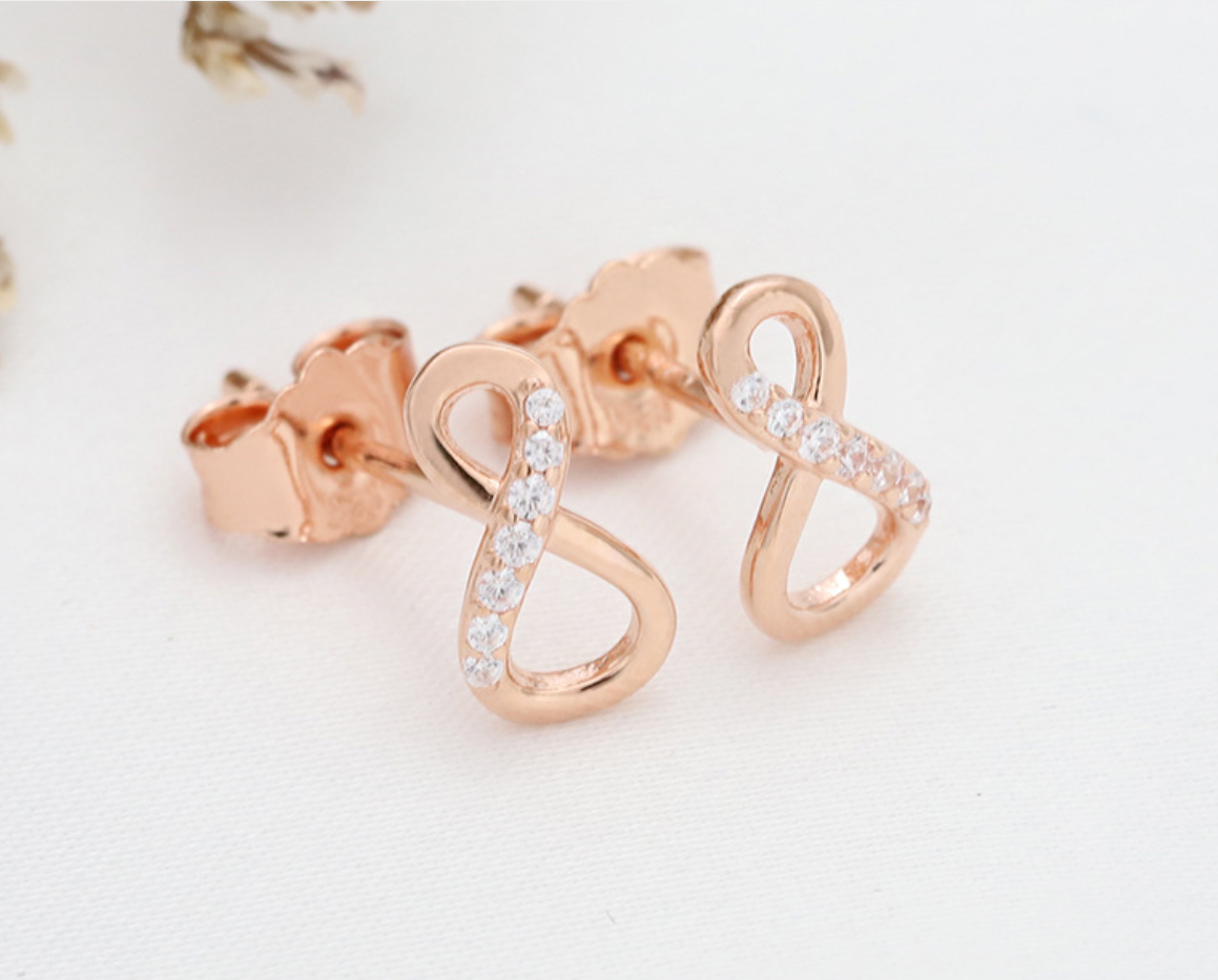 pandora earrings sterling ale s925 sparkling infinity stud