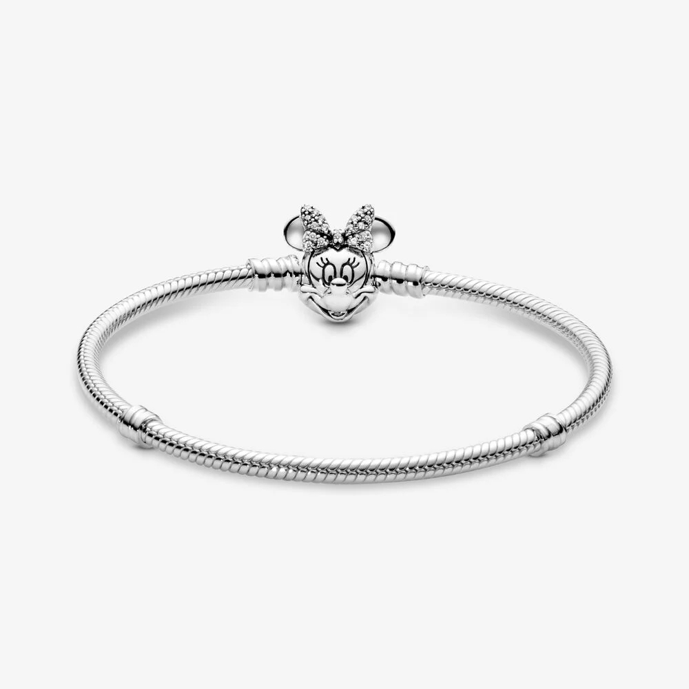 pandora bracelet shimmering minnie portrait