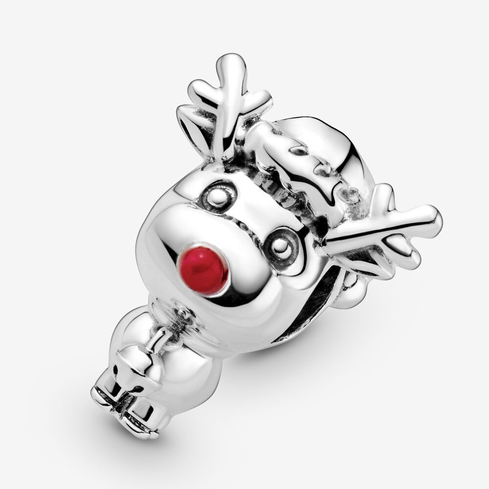 ale s925 silver pandora rudolph the red nose reindeer charm