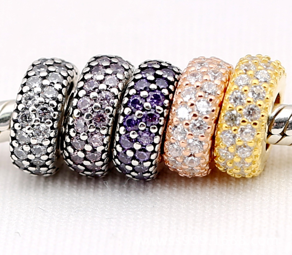 pandora multicolor pave inspiration spacer bead