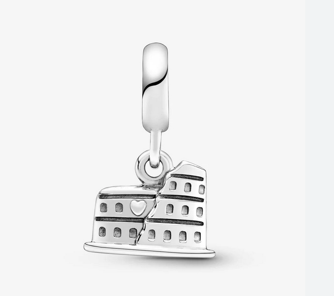 pandora rome colosseum pendant bracelet charm