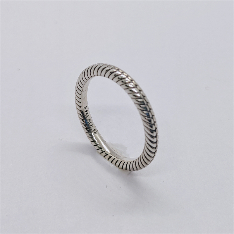2020  autumn 925 silver ring pave snake chain pattern ring crown