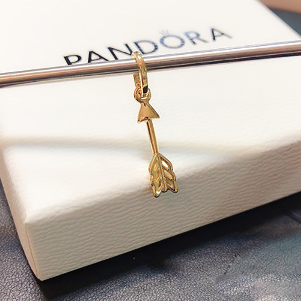 pandora silver charm shine arrow of cupid dangle