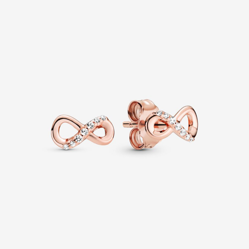 pandora earrings sterling ale s925 sparkling infinity stud