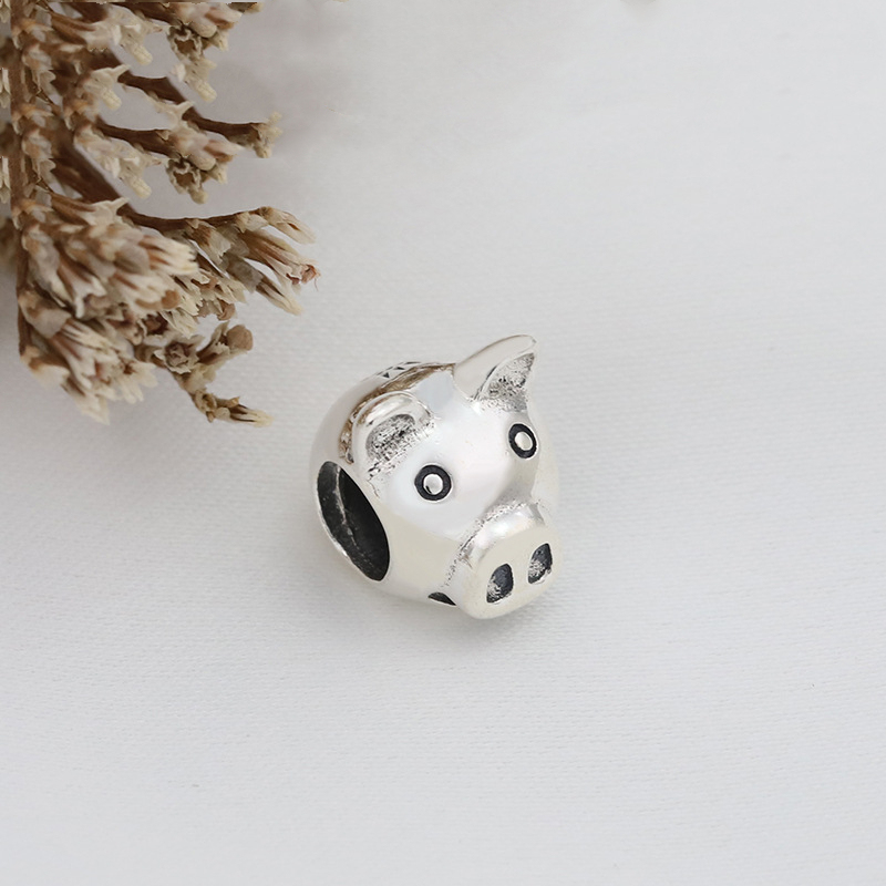 pandora 925 sterling silver charm pig