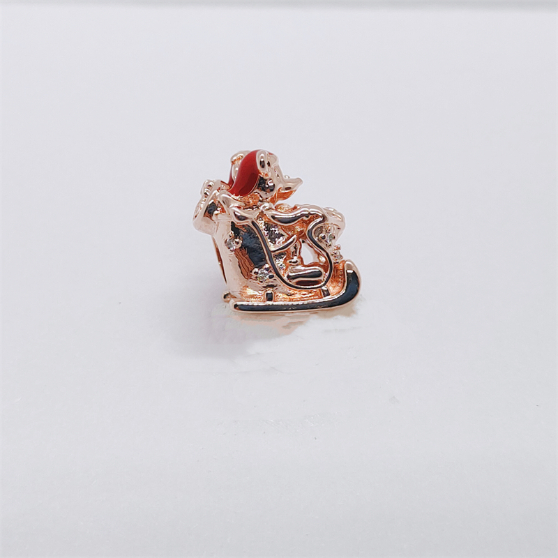 pandora ale met disney minnie mickey christmas sleigh charm