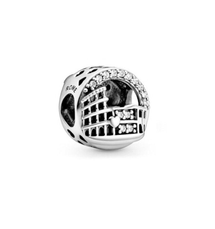 sterling silver 925 the colosseum rome italy charm