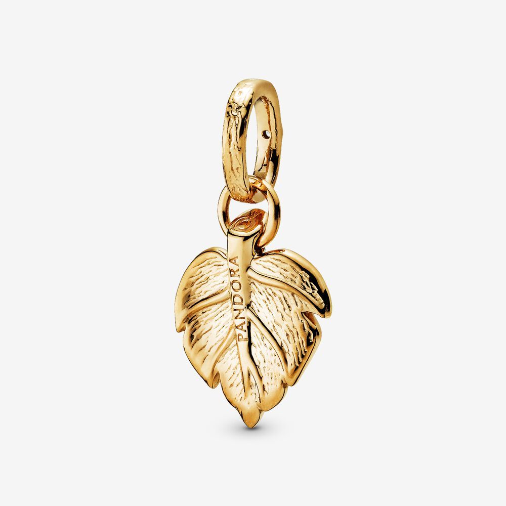 pandora shining leaf pendant s925 ale