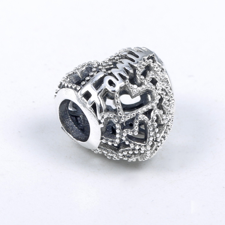 authentic  pandora  family heart charm