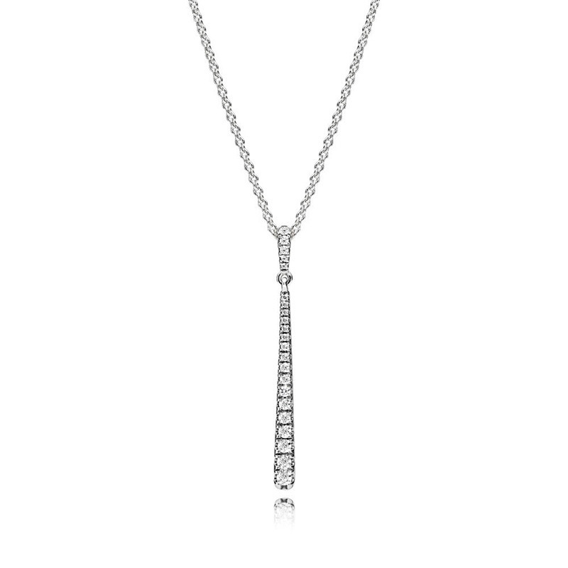 pandora shooting star sparkling cz pendant necklace