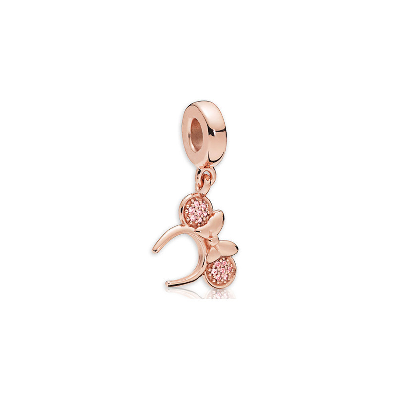 Pandora Parks Rose Gold Minnie Headband Pendant Charm