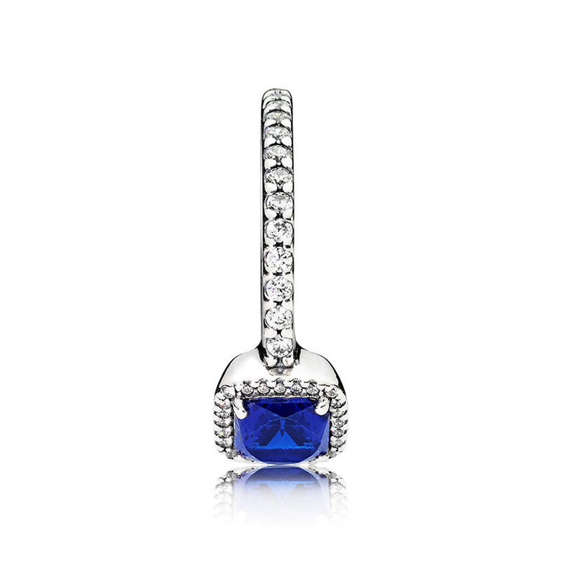 pandora timeless elegance ring blue & clear
