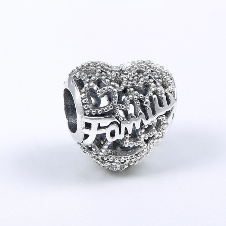 authentic  pandora  family heart charm