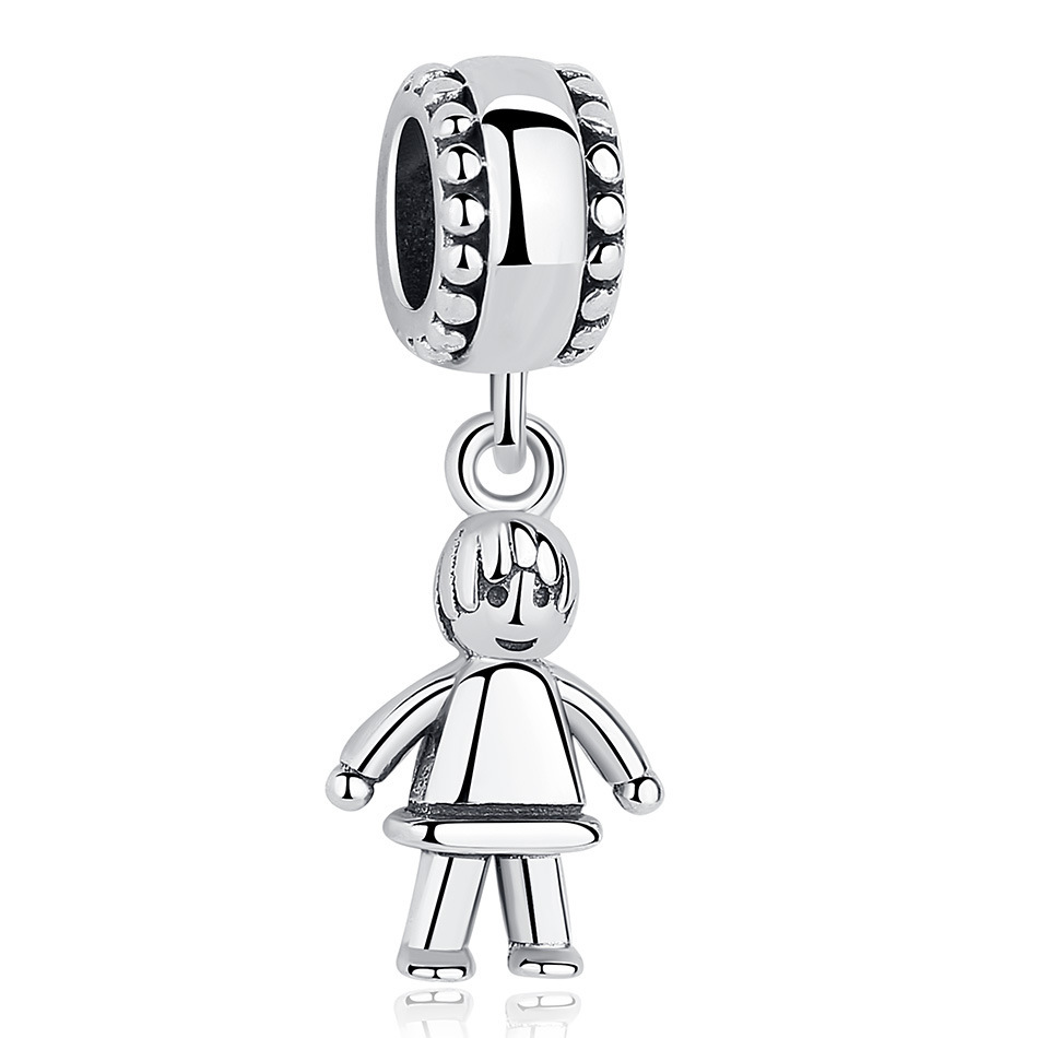 pandora little girl and little boy dangle
