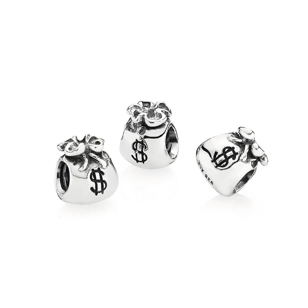 Pandora ALE 925 Sterling Silver Money Bag Charm
