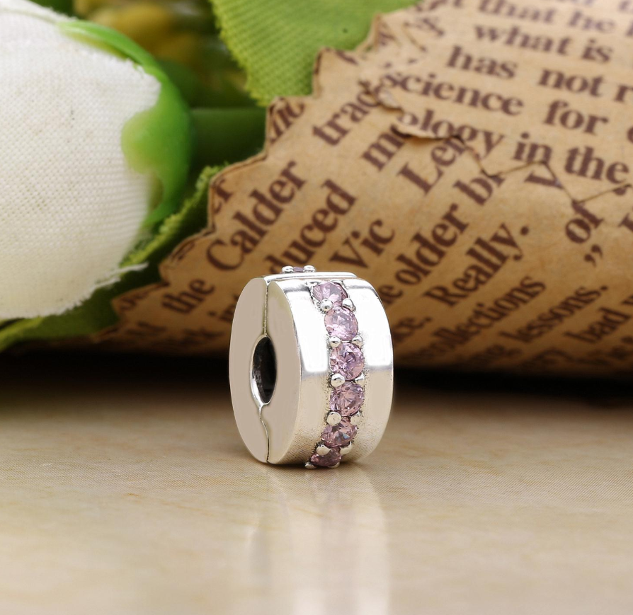 pandora silver charm shining path clip