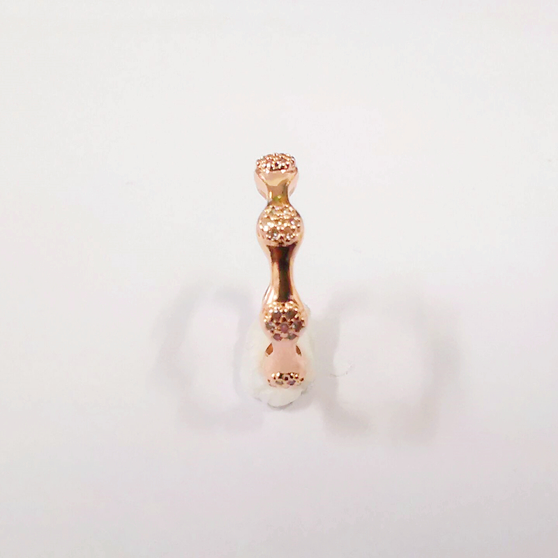 PANDORA Sparkling Pavé Modern Love Pod Ring ROSE