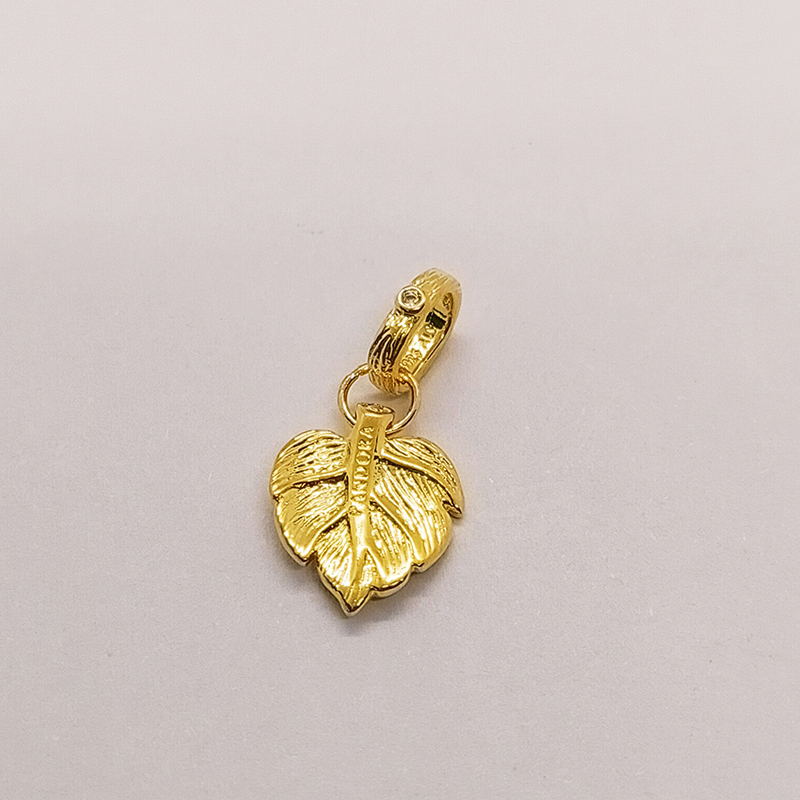 pandora shining leaf pendant s925 ale