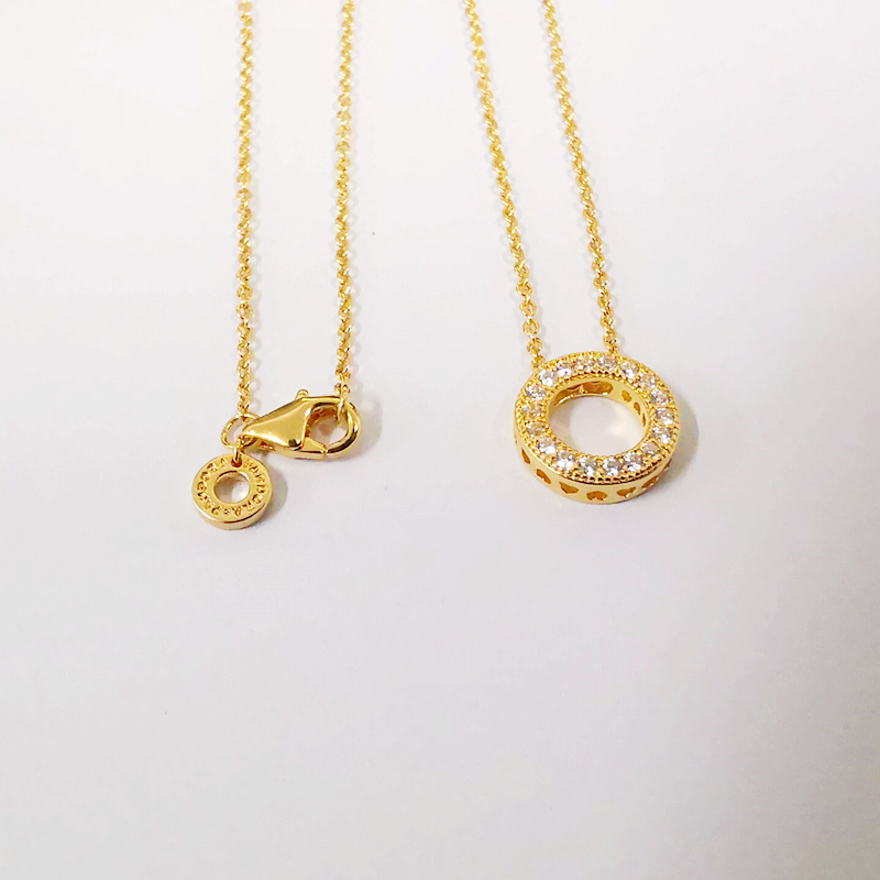 Pandora Shine Hearts Of PANDORA Necklace