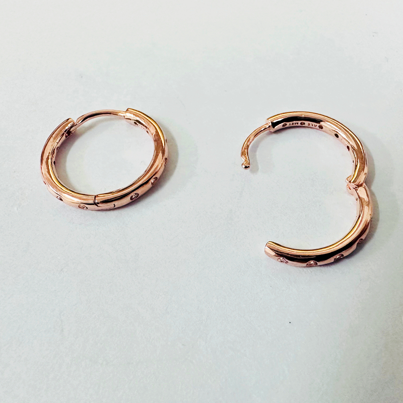 pandora rose droplets hoop earrings