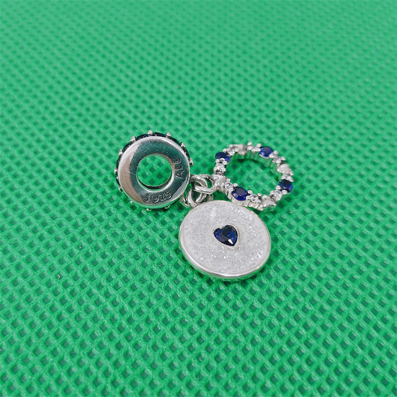 pandora blue sparkling hearts dangle charm new with gift pouch uk