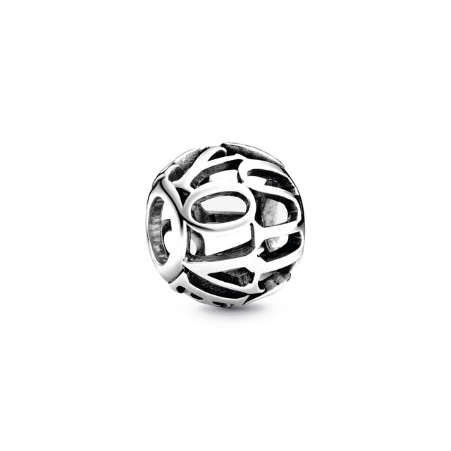 i love you script pandora charm openwork ball  s925 sterling silver