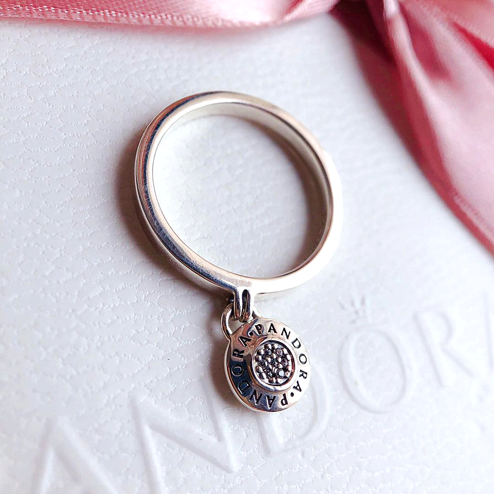 Pandora Logo Padlock Ring