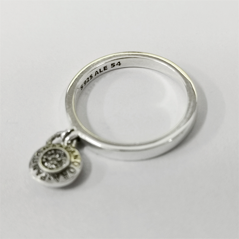 Pandora Logo Padlock Ring