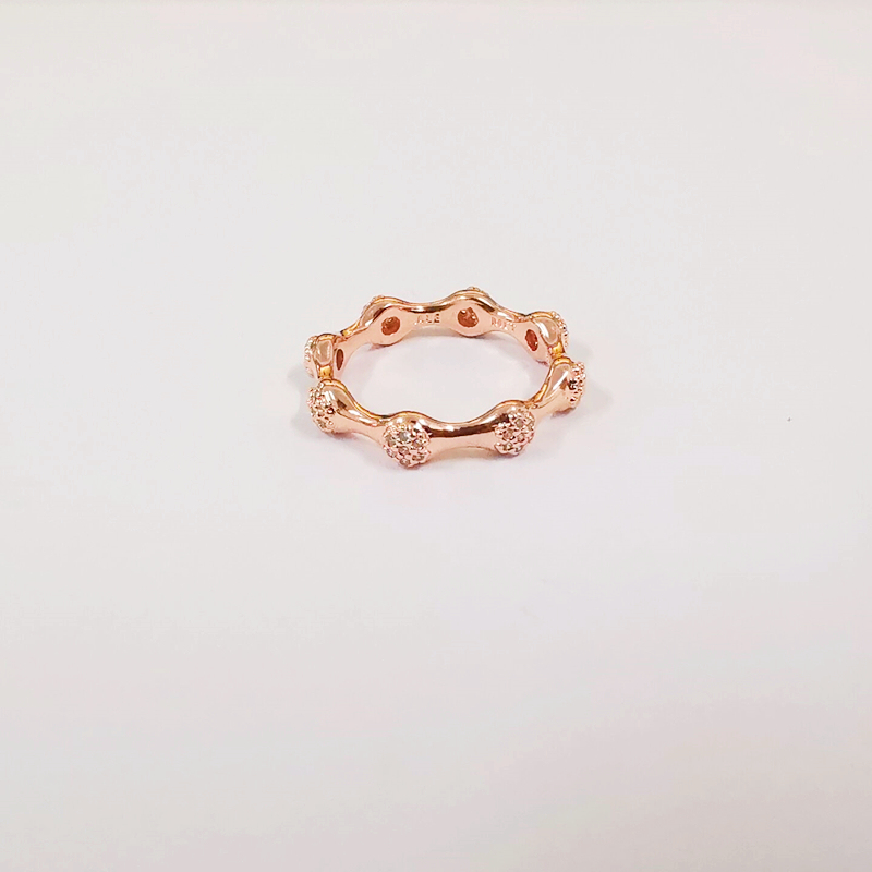 PANDORA Sparkling Pavé Modern Love Pod Ring ROSE