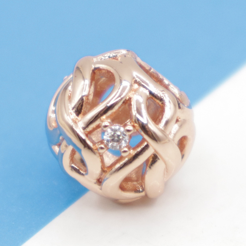 pandora rose gold ale r openwork woven infinity charm