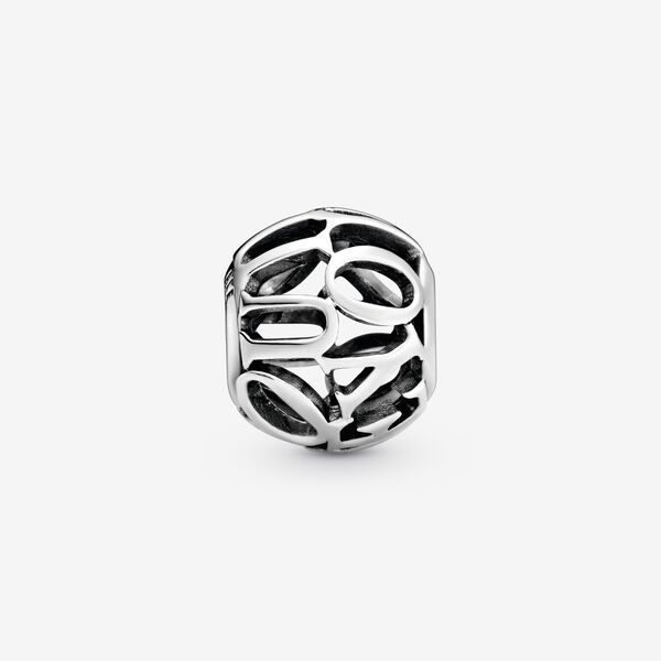 i love you script pandora charm openwork ball  s925 sterling silver