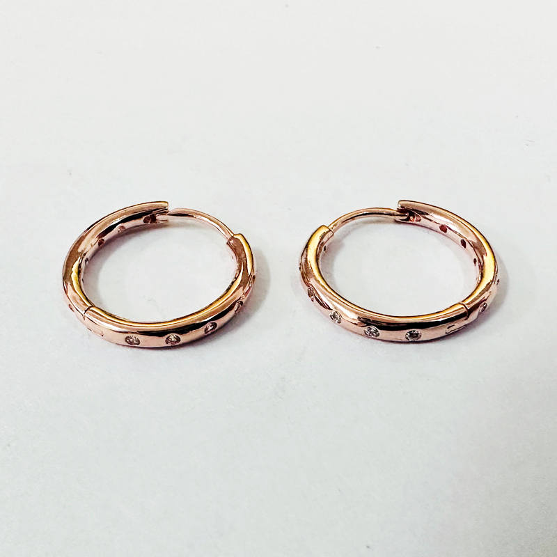 pandora rose droplets hoop earrings