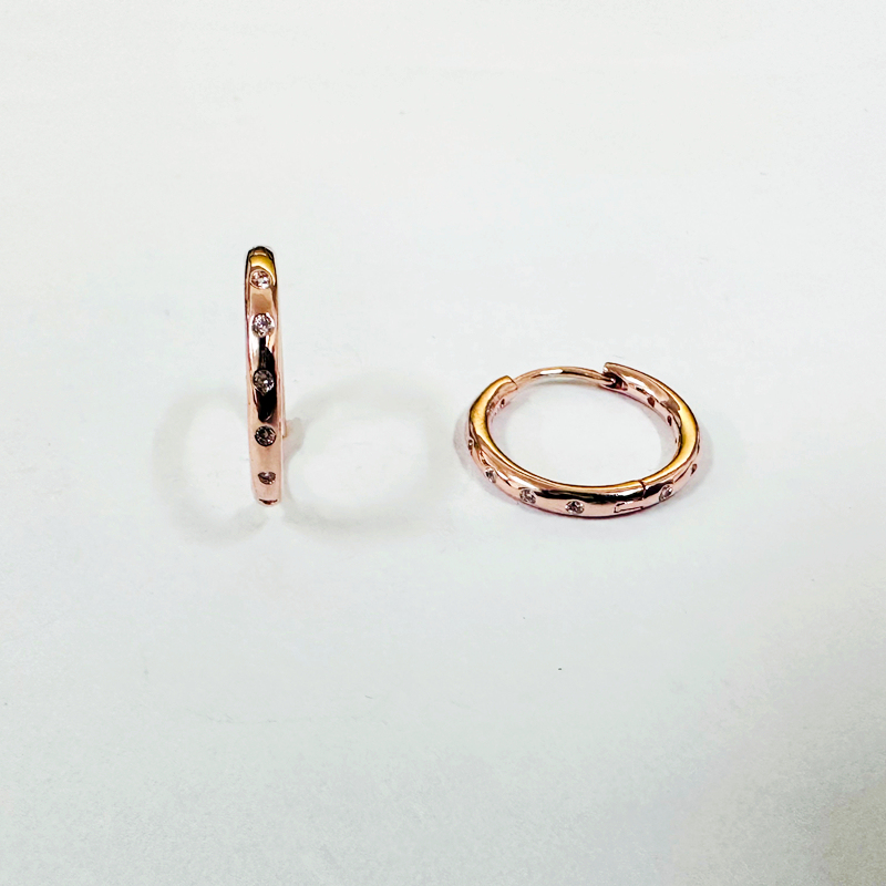 pandora rose droplets hoop earrings