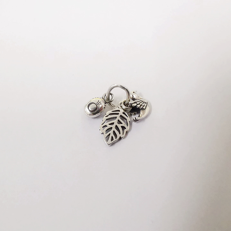 peridot forest trinity pandora sterling silver charm