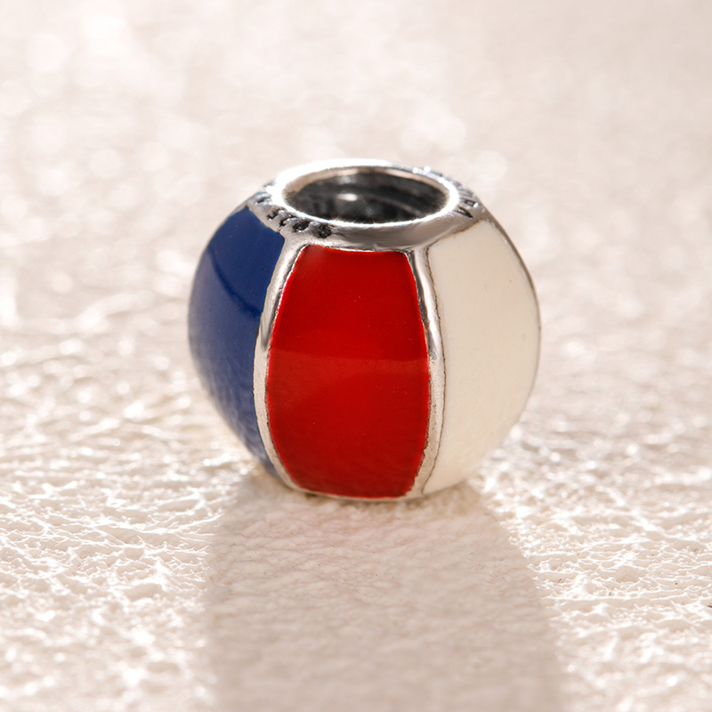 pandora sterling silver beach ball charm union jack colours