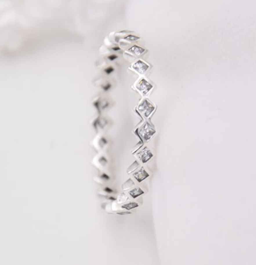 pandora silver ring alluring princess