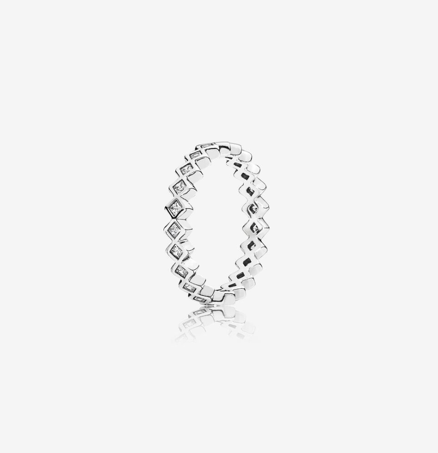 pandora silver ring alluring princess