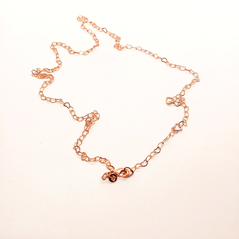 pandora rose necklace joined hearts