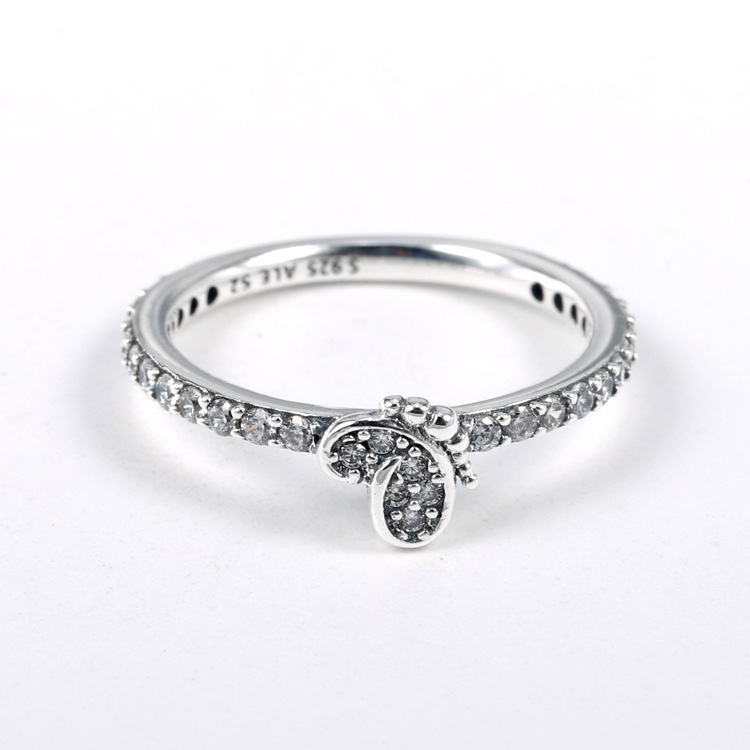 pandora bedazzling butterfly silver ring