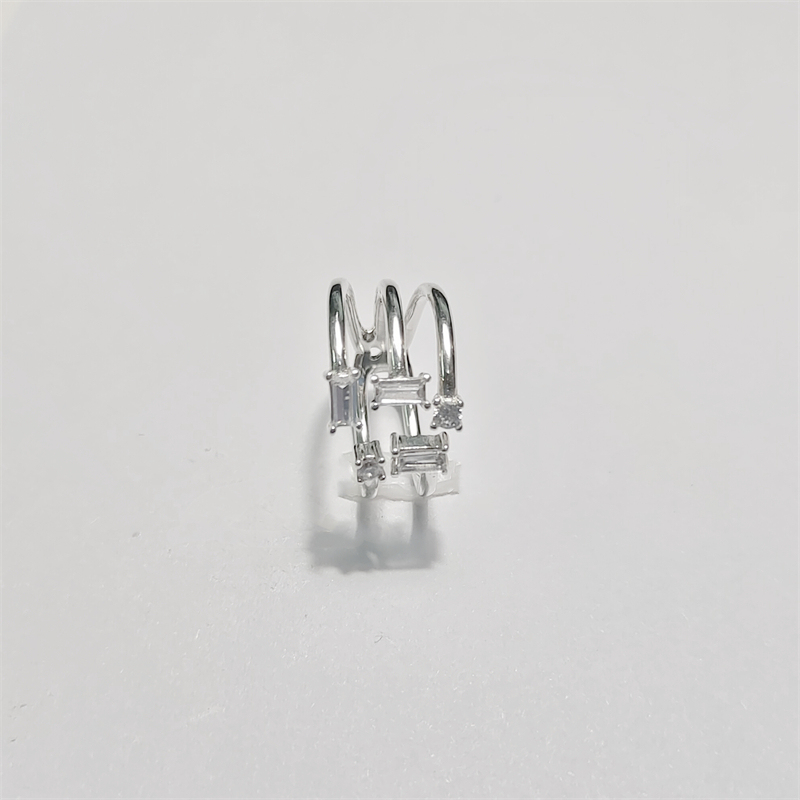 shards of sparkle pandora silver ring