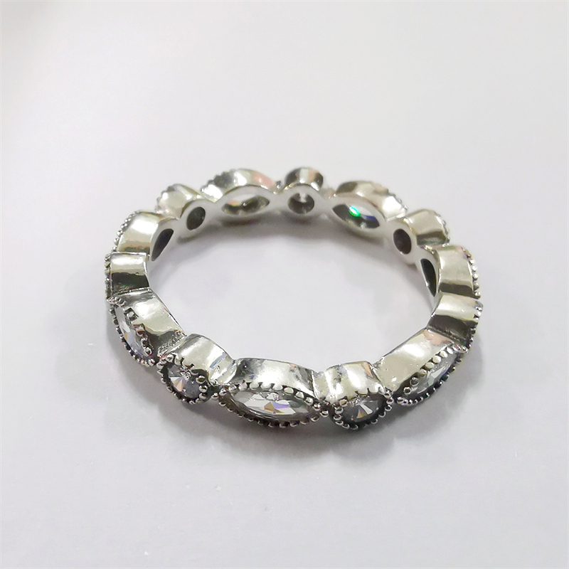 brandpandora alluring brilliant marquise stackable ring