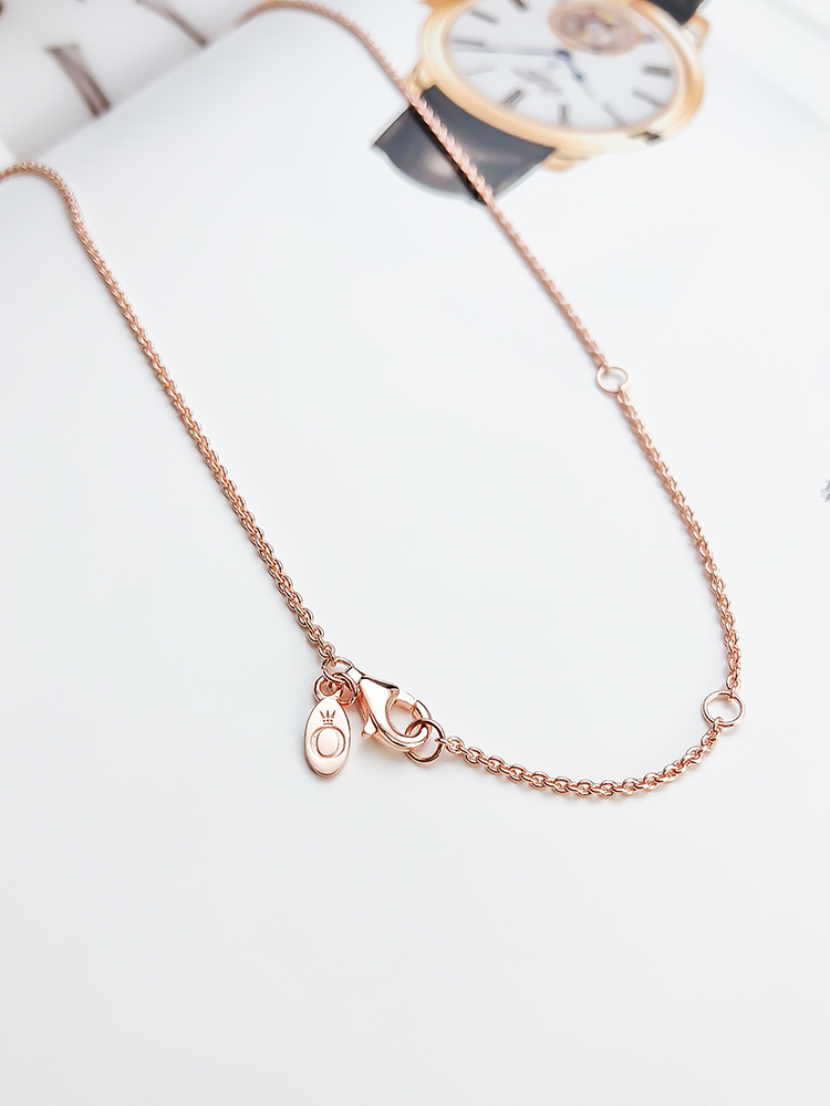 classic elegance pandora rose gold plated necklace